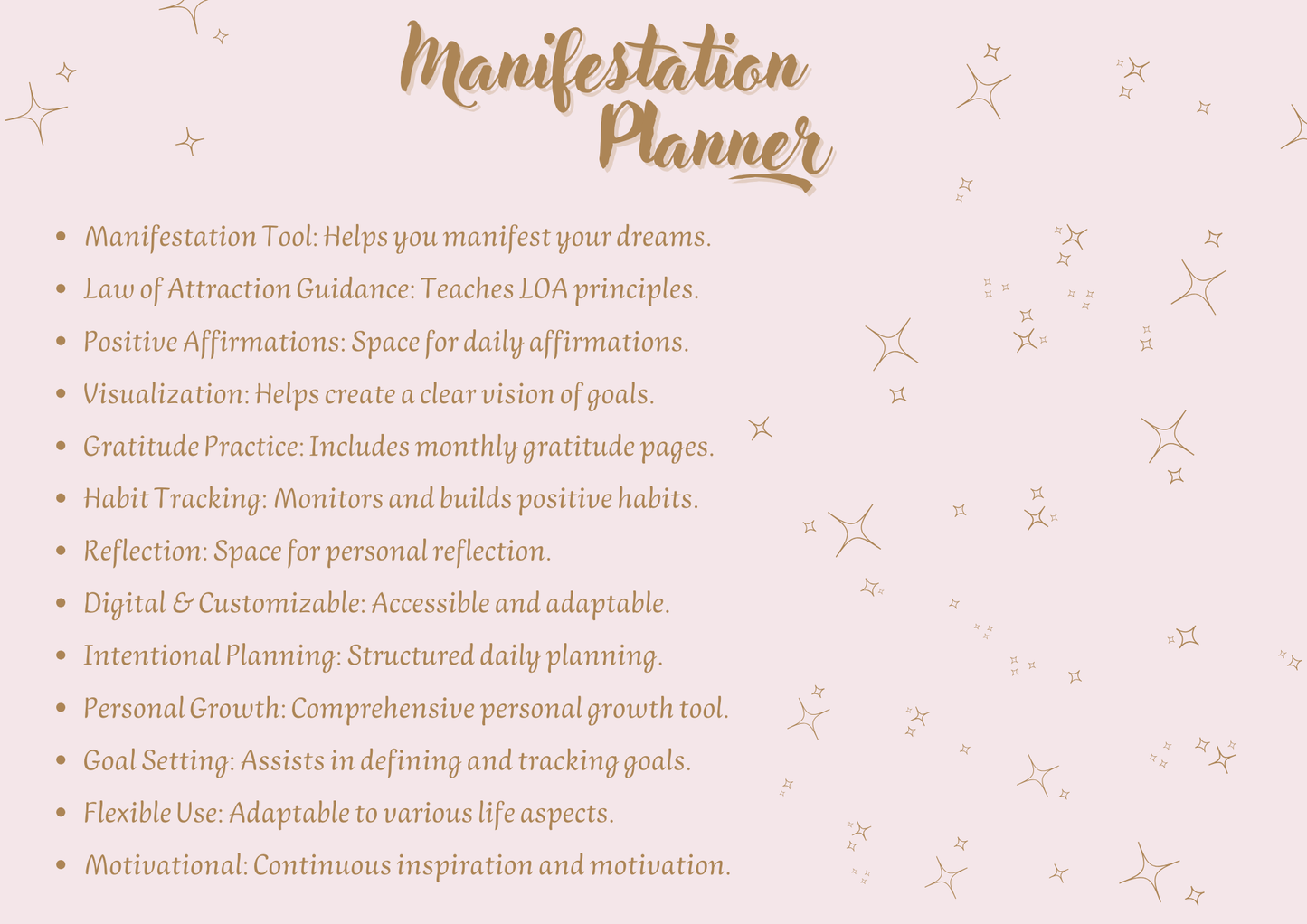 Manifestation Planner